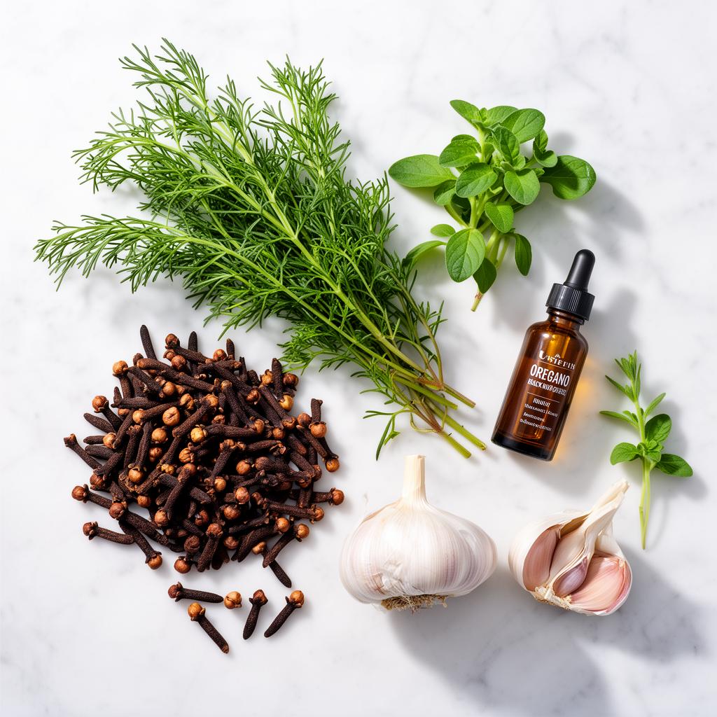 Natural herbal ingredients in ParaMD Parasite Cleanse